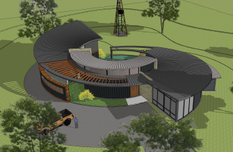 Student design by Nguyen Le Thuong featuring lysaght steel roofing and walling products - architectural design - colorbond steel