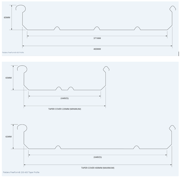 Fielders FreeForm dimensions