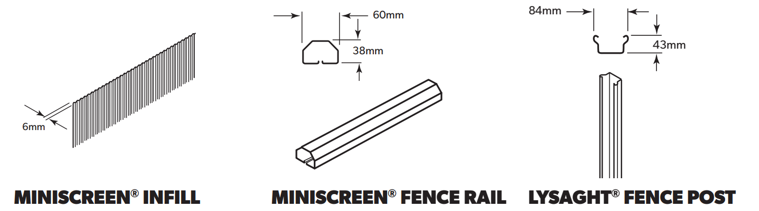 LYSAGHT MINISCREEN® Fencing