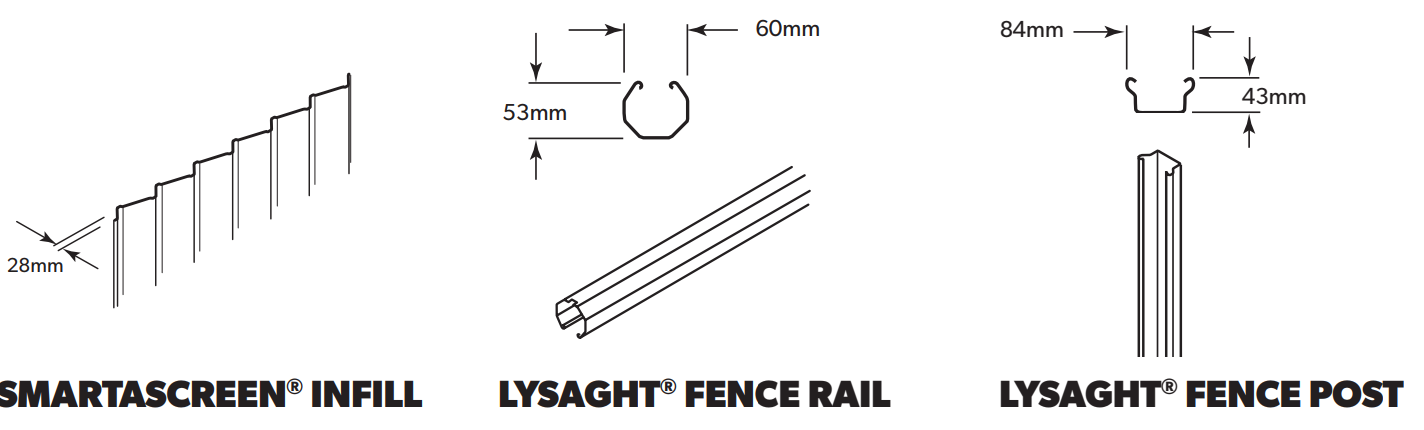 LYSAGHT SMARTASCREEN® Fencing