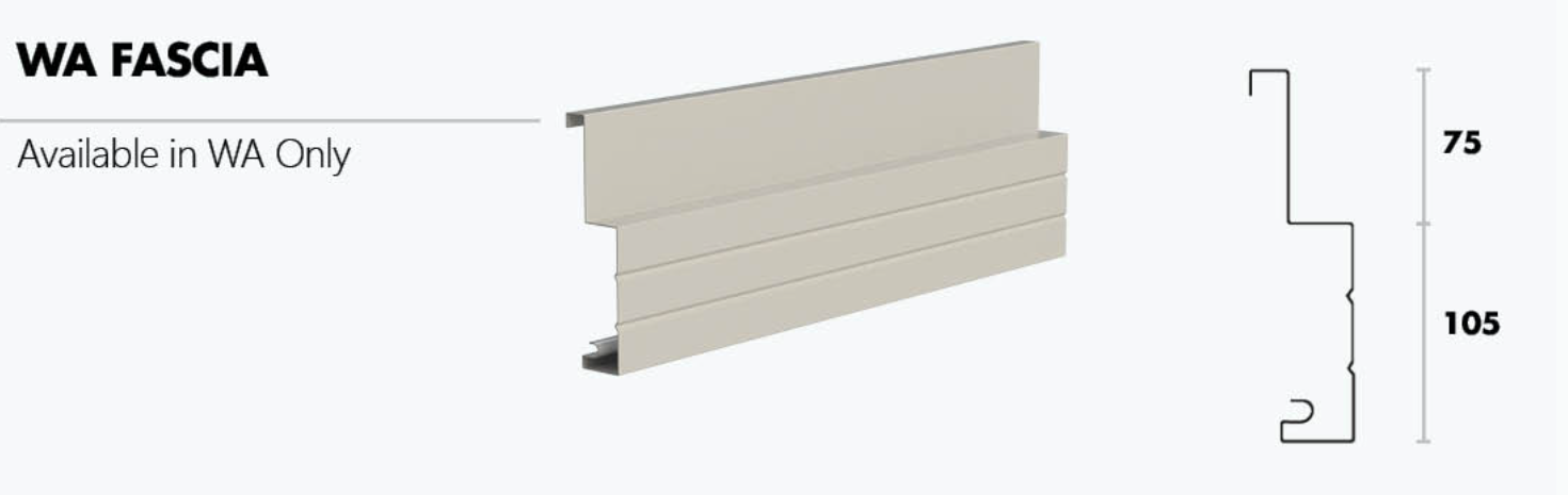 Metroll WA Fascia dimensions