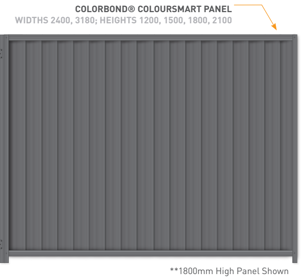 Oxworks Coloursmart fencing Sawtooth dimensions