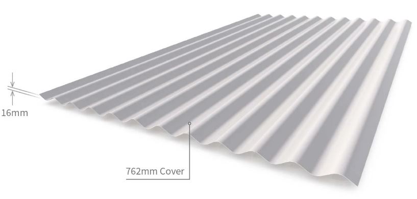 Stratco CGI Corrugated dimensions