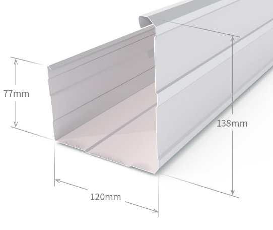Stratco VFM Gutter dimensions