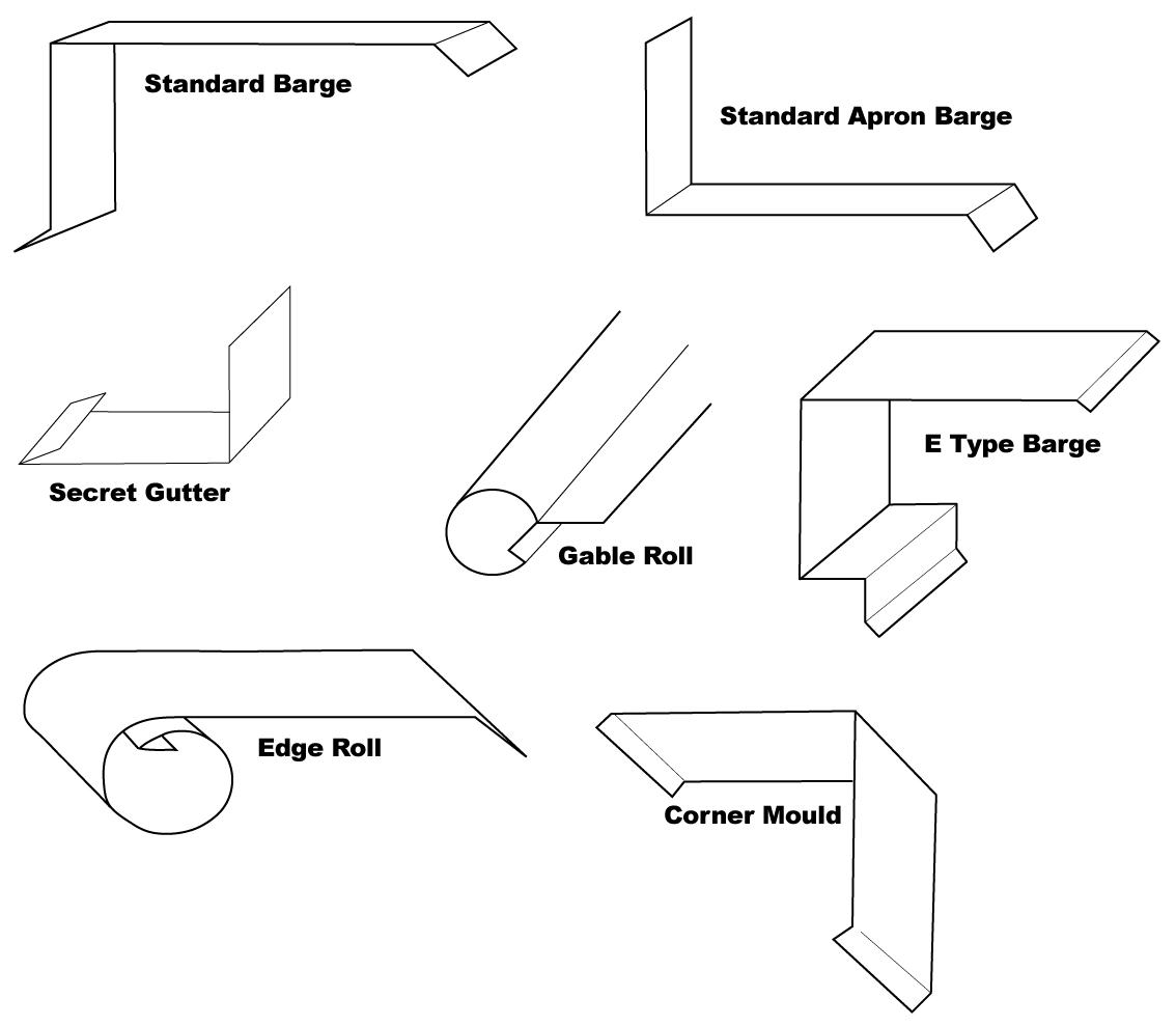 Metroll Standard Flashings