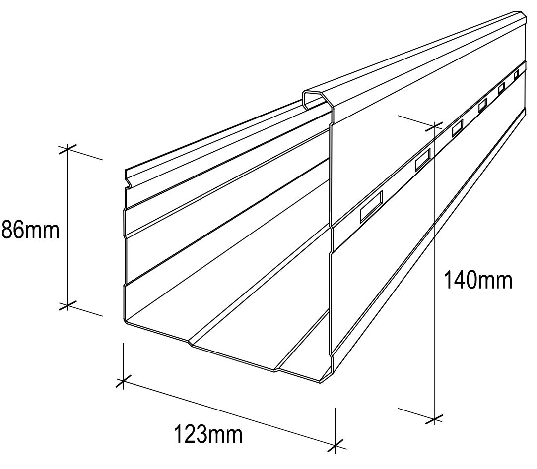 Stramit® M Pattern Gutter