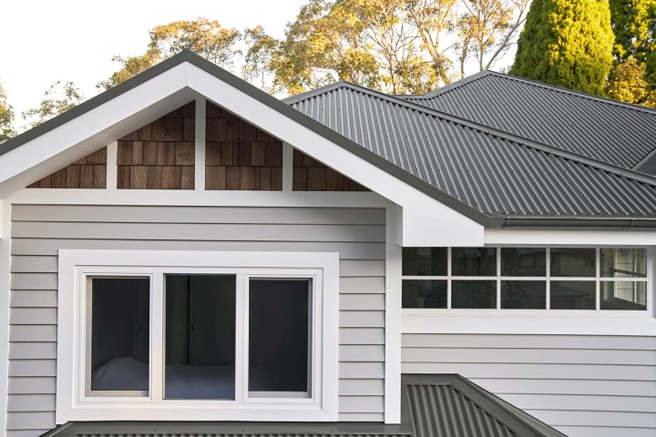 COLORBOND steel Woodland Grey roof in a corrugated profile