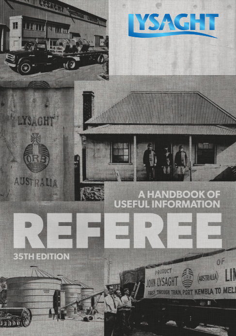 The LYSAGHT Referee 35th Edition