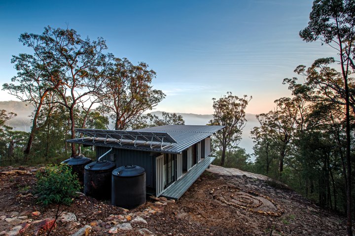Outpost 742713g_simple steel building in central coast hinterland_colorbond steel roofing and cladding