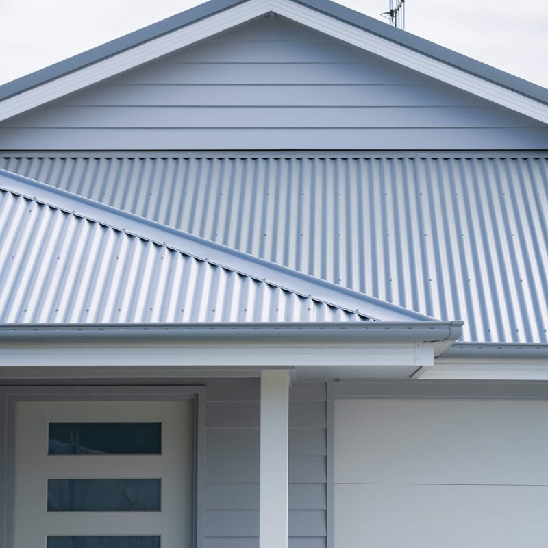 COLORBOND® steel – Roofing, Fascia and Gutters, Garage Doors, and Water Tanks - Surfmist® and Shale Grey™