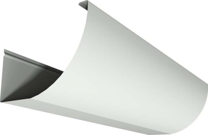Stratco Quarter round gutter render