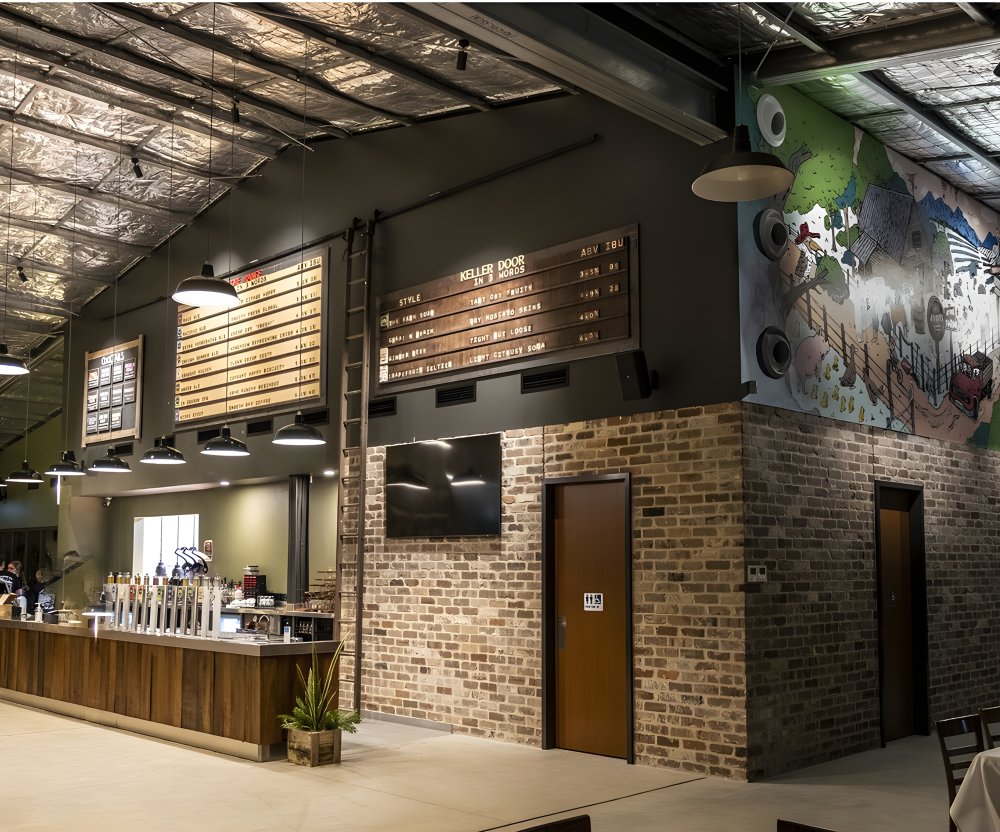 LYSAGHT SUPABRIDGE® system applied during construction of the Four Pines Brewhouse building at the Hunter Valley Resort, New South Wales